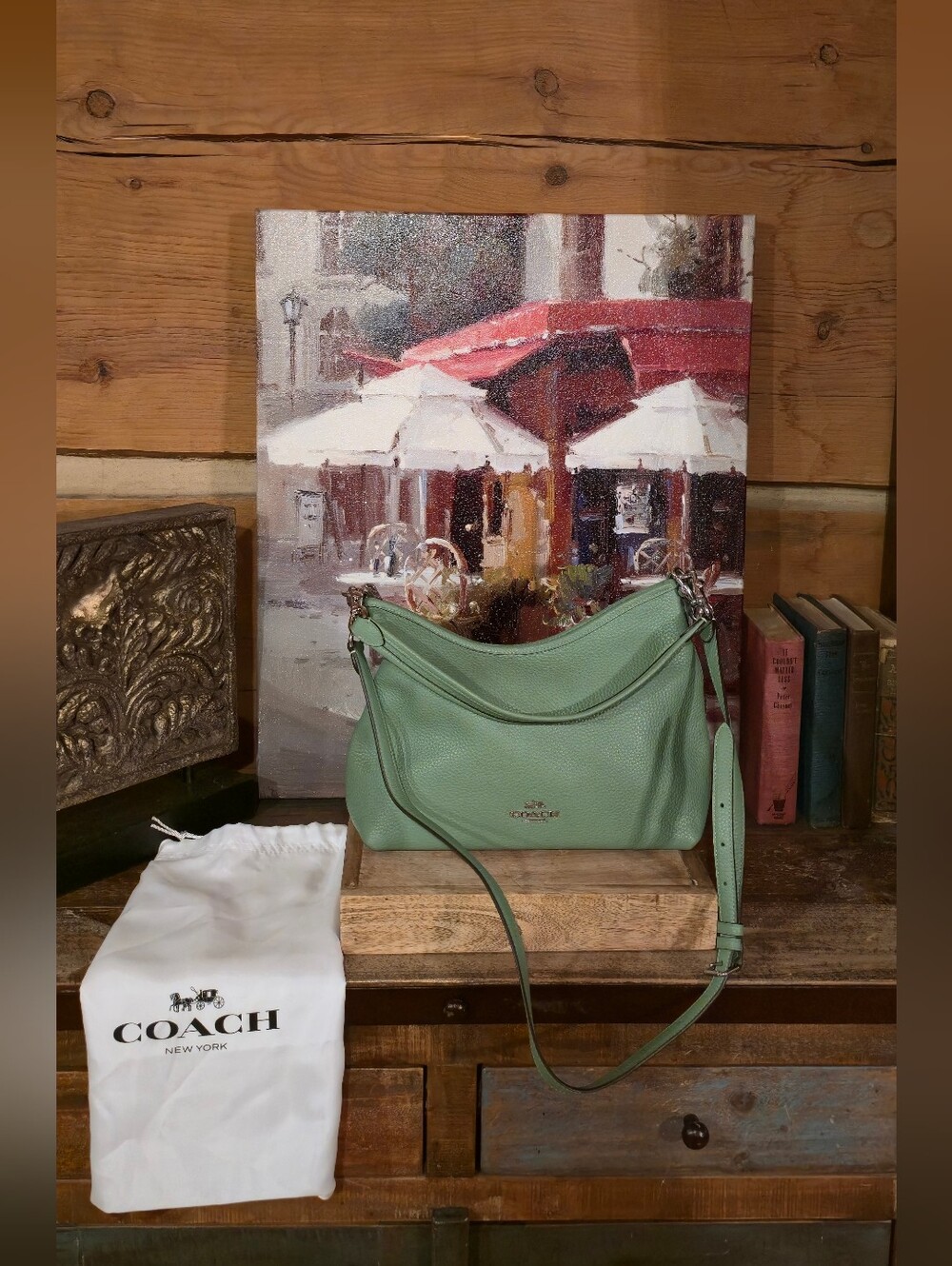 Coach Laurel Bag Pebbled Leather Shoulder Bag